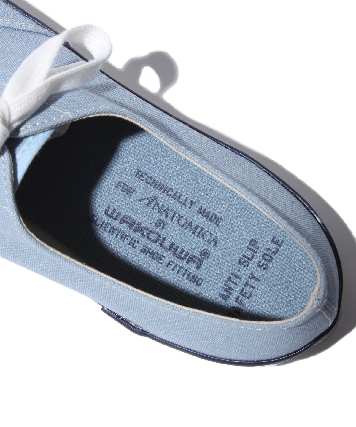 WAKOUWA LOW-TOP WHITE SOLE / SAX