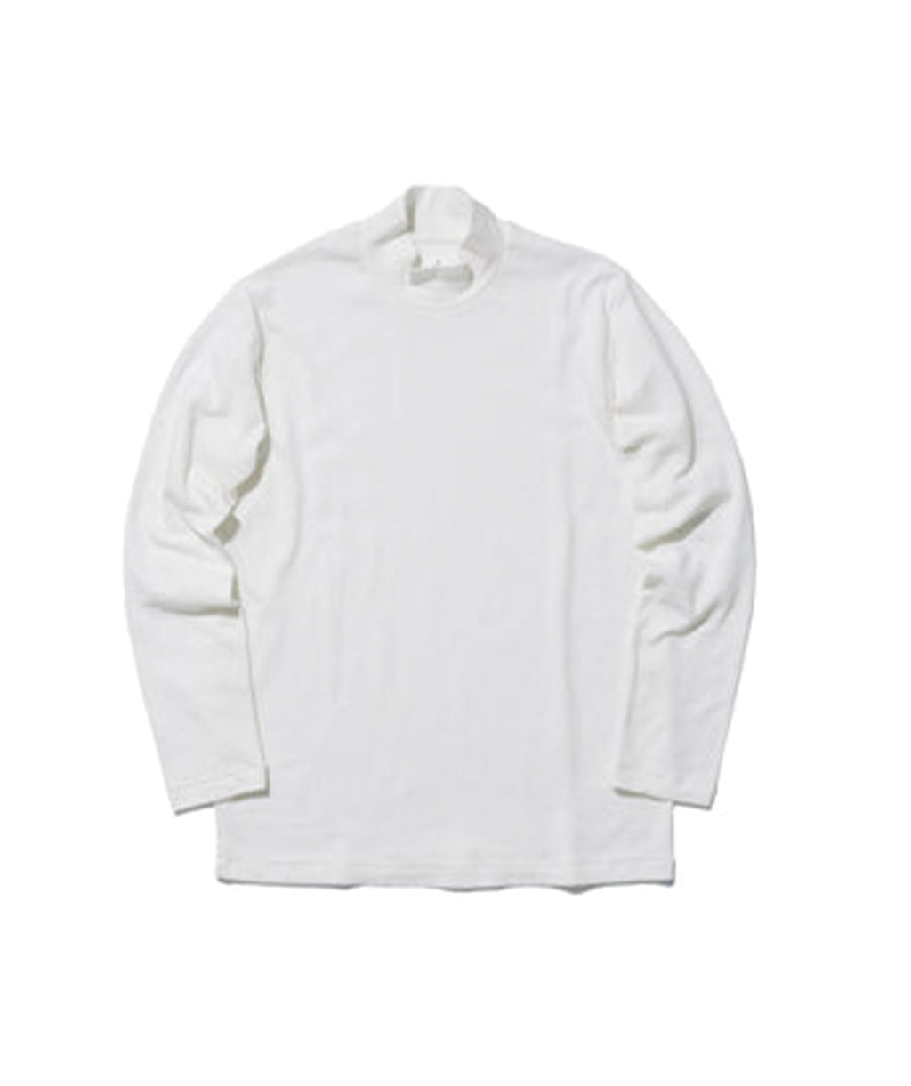 モックネック長袖Tシャツ