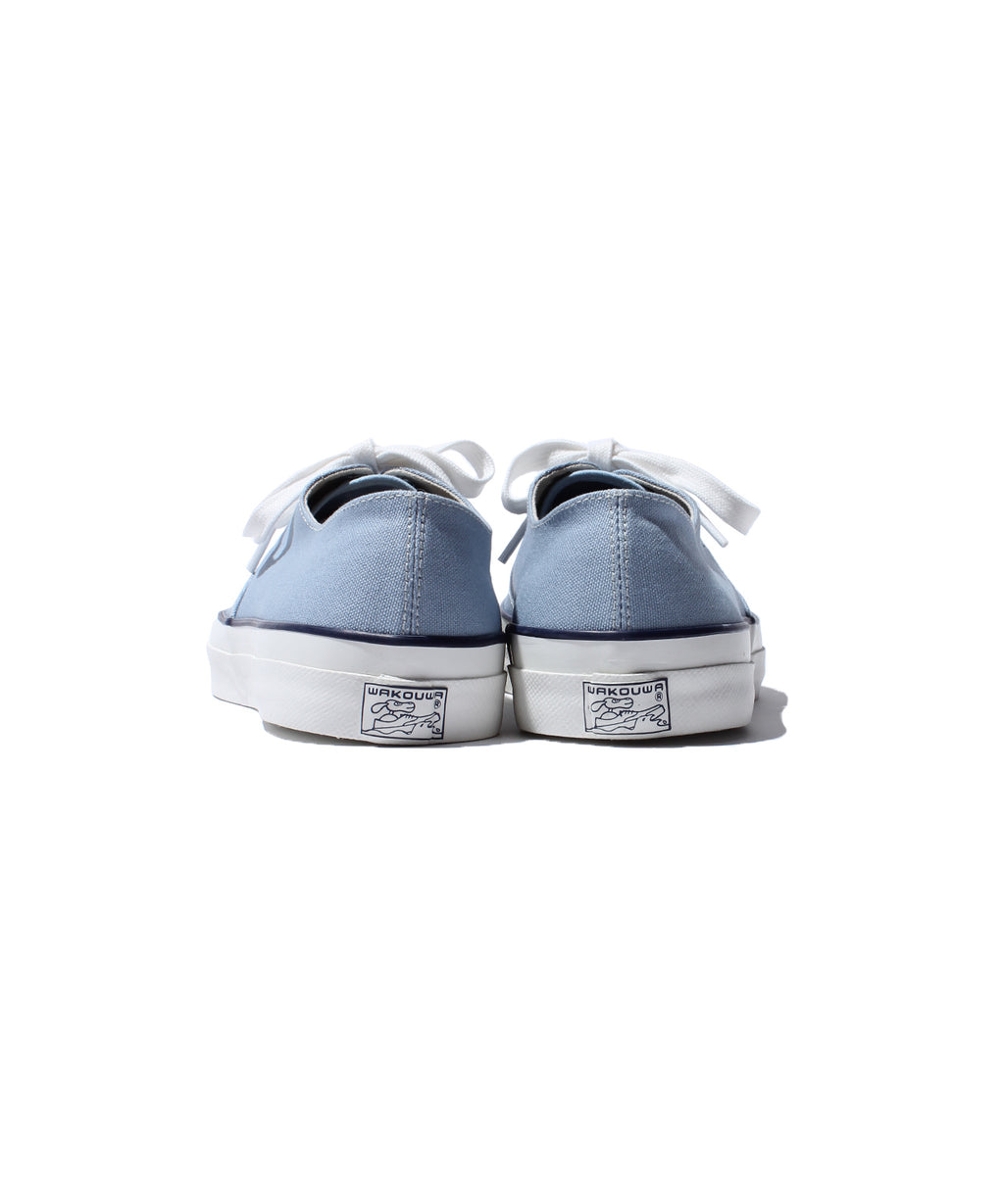 WAKOUWA LOW-TOP WHITE SOLE / SAX