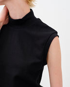 MOCK NECK TEE SLEEVELESS