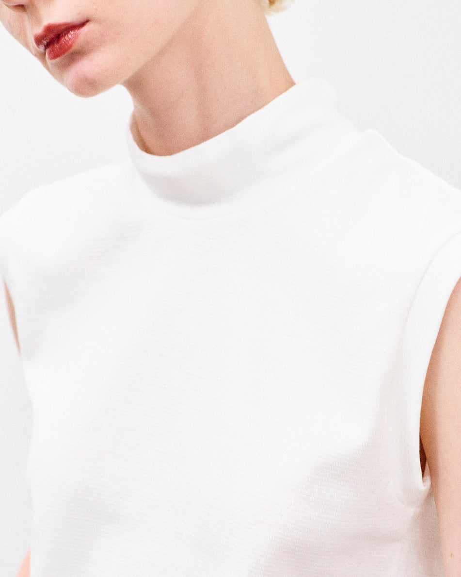 MOCK NECK TEE SLEEVELESS