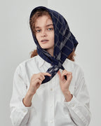 SATIN SCARF STRIPE DOT