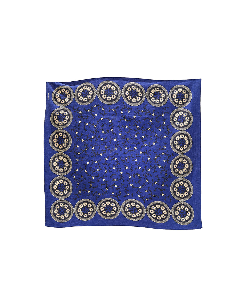 SATIN SCARF SIX PETAL FLOWER