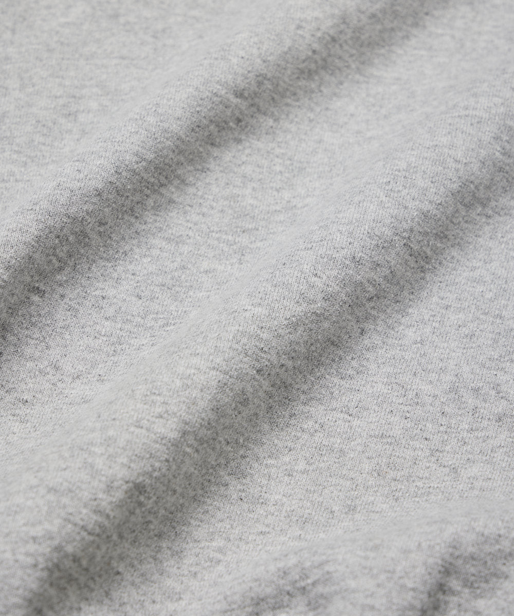 SWEAT CREW NECK CARDIGAN / GRAY