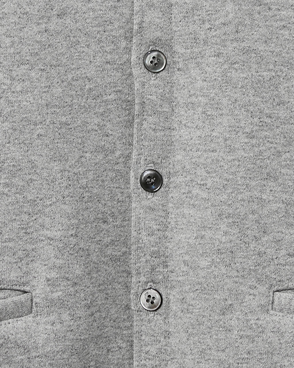SWEAT CREW NECK CARDIGAN / GRAY